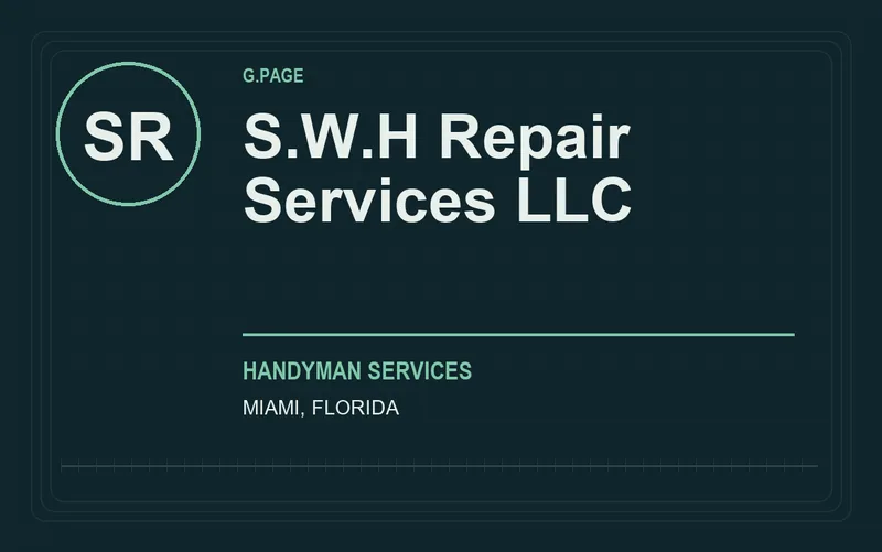 S.W.H REPAIR SERVICES LLC in Miami, Florida