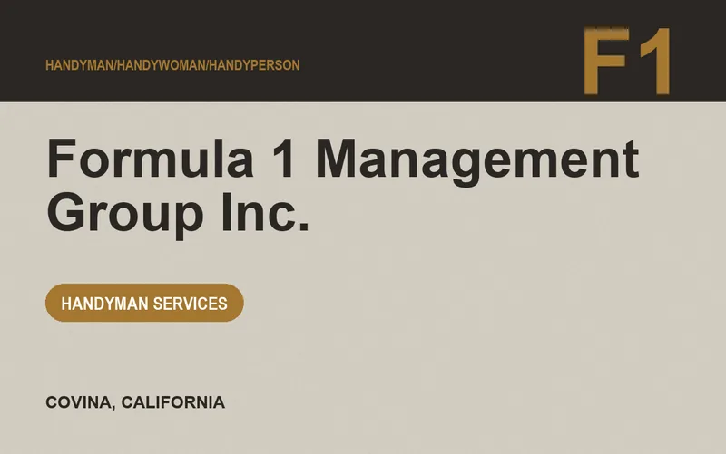 Formula 1 Management Group Inc. in Covina, California