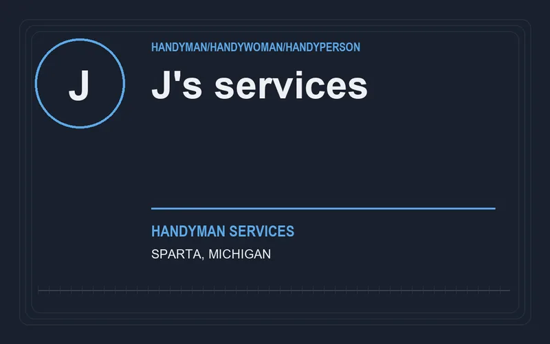J's services in Sparta, Michigan