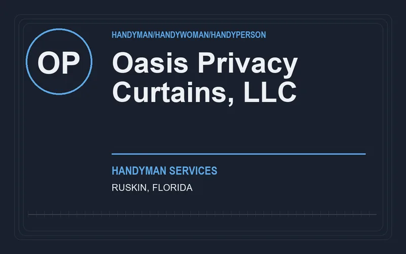 Oasis Privacy Curtains, LLC in Ruskin, Florida