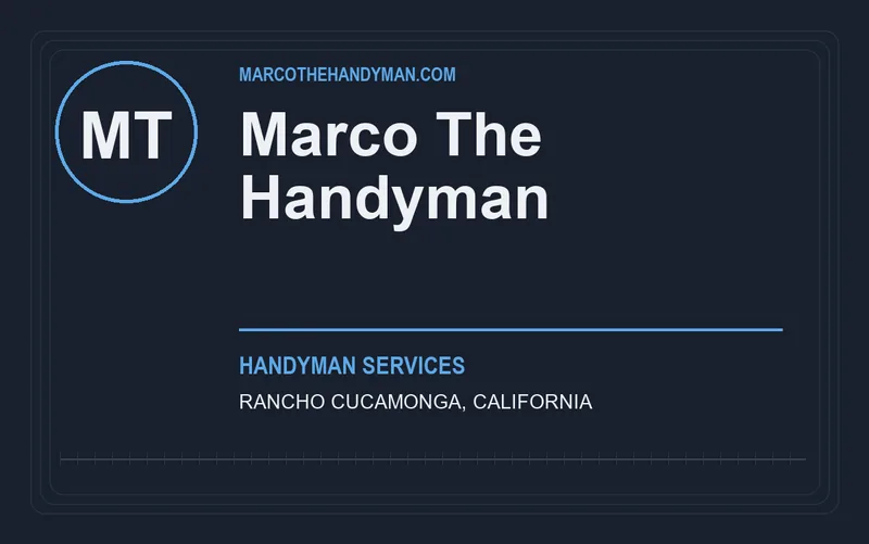Marco The Handyman in Rancho Cucamonga, California