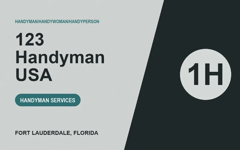 123 handyman usa in Fort Lauderdale, Florida