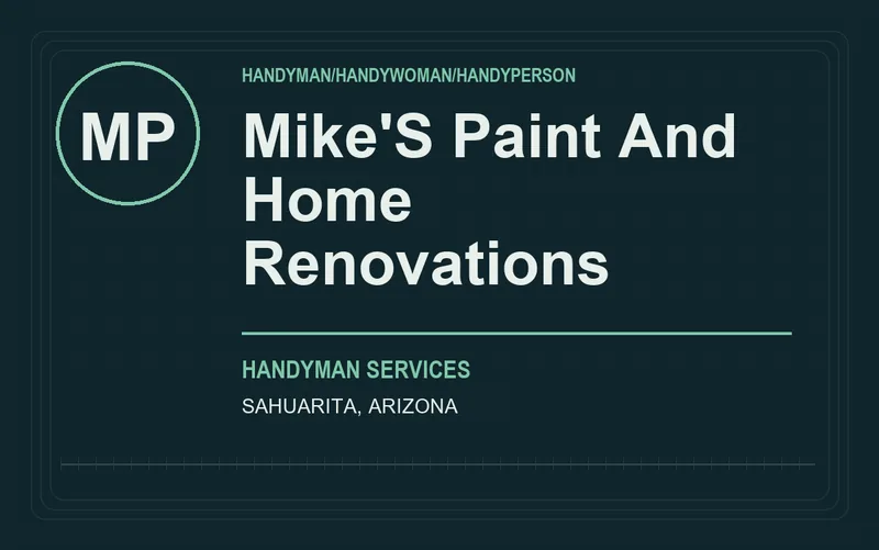 mike's paint and home renovations in Sahuarita, Arizona