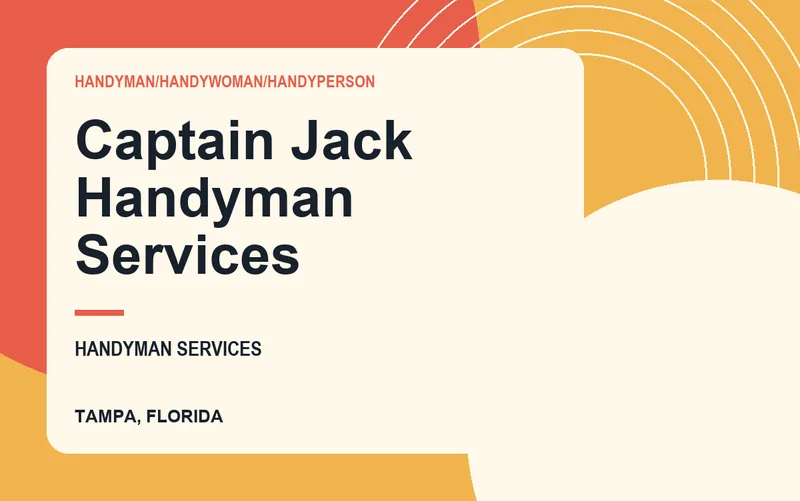 Captain Jack Handyman Services in Tampa, Florida