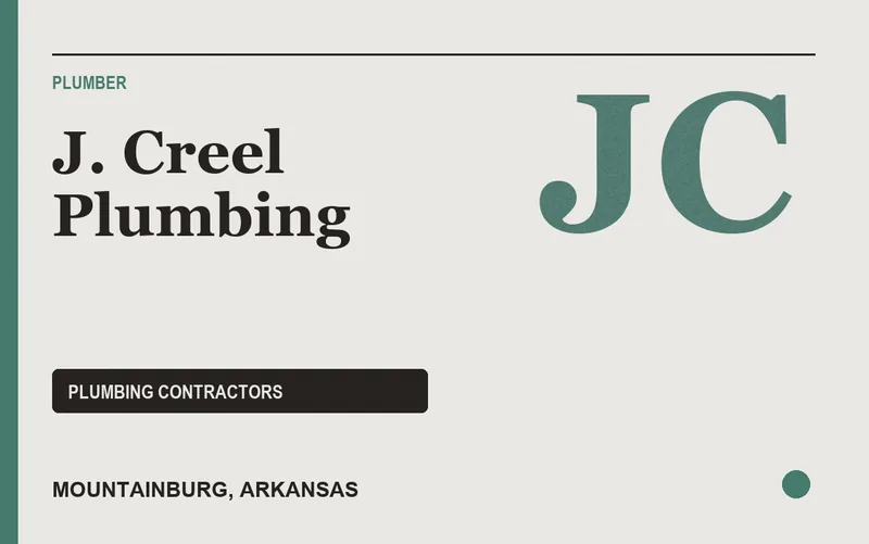 J. Creel Plumbing in Mountainburg, Arkansas