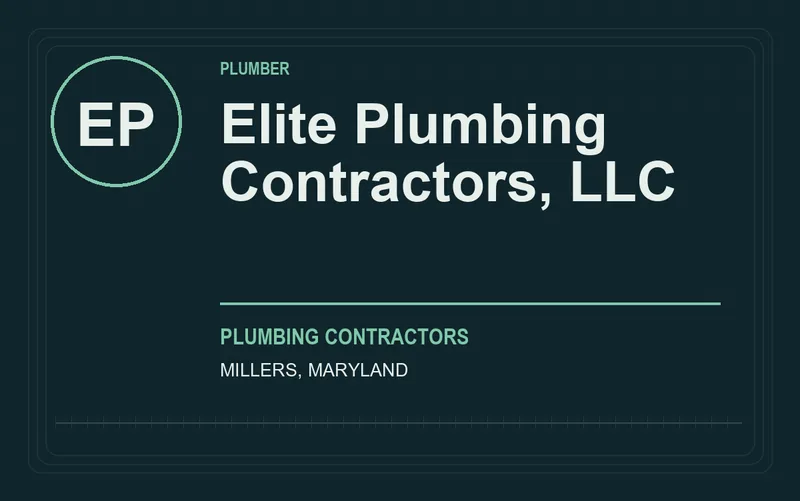 Elite Plumbing Contractors, LLC in Millers, Maryland