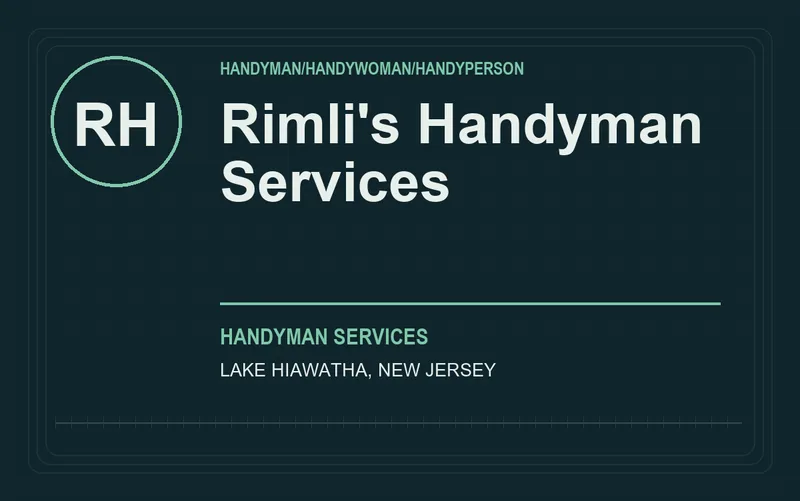 Rimli's Handyman Services in Lake Hiawatha, New Jersey