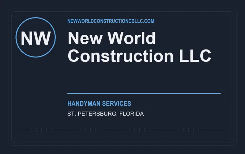 New World Construction LLC in St. Petersburg, Florida