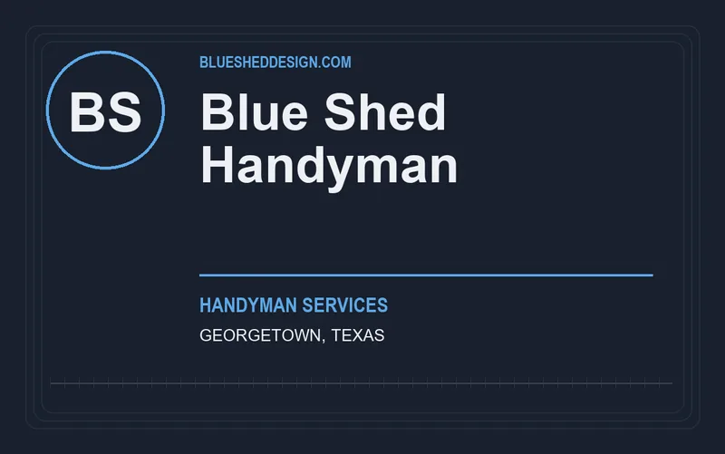 Blue Shed Handyman in Georgetown, Texas