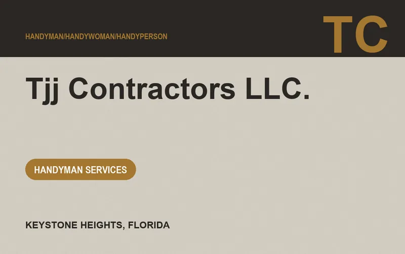 TJJ CONTRACTORS LLC. in Keystone Heights, Florida