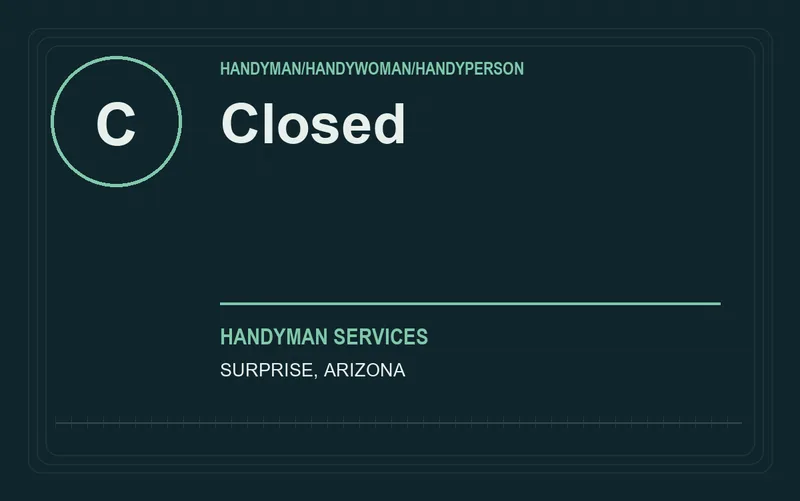 Closed in Surprise, Arizona