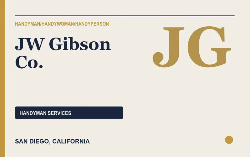 JW Gibson Co. in San Diego, California