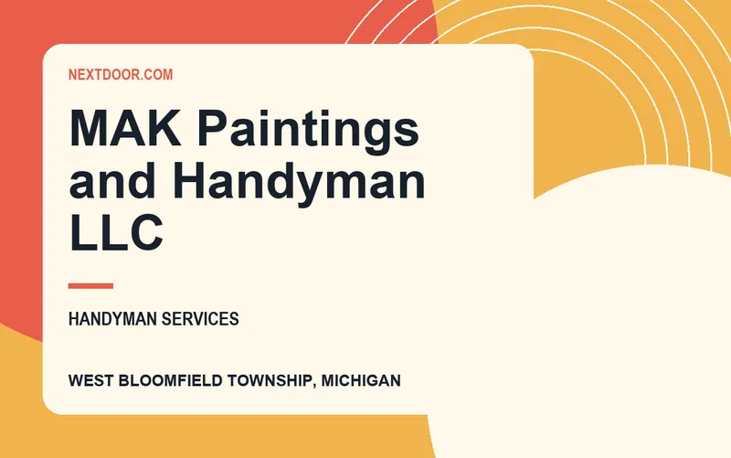 MAK Paintings and Handyman LLC in West Bloomfield Township, Michigan
