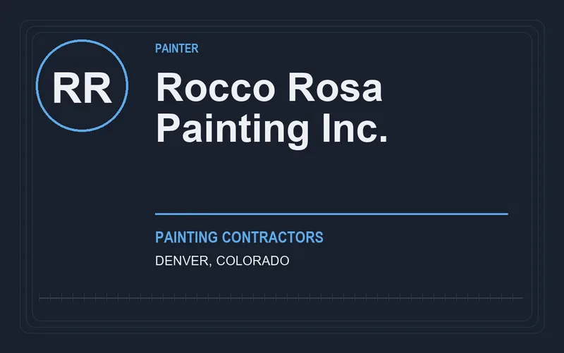 Rocco Rosa Painting Inc. in Denver, Colorado