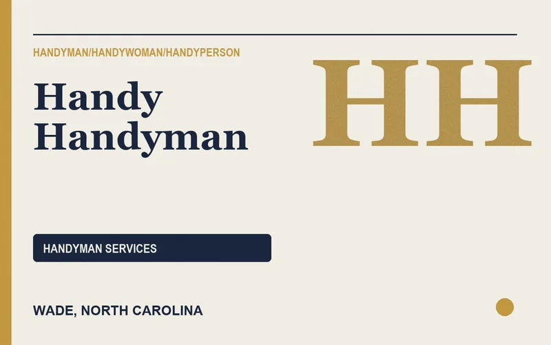 Handy Handyman in Wade, North Carolina