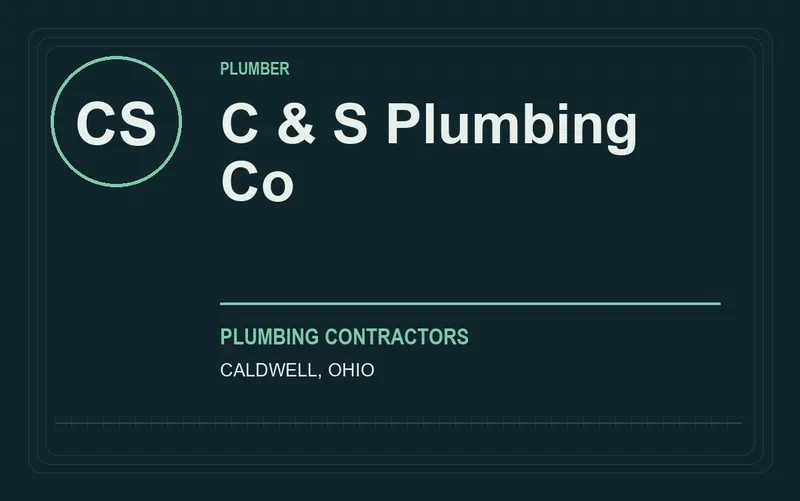 C & S Plumbing Co in Caldwell, Ohio