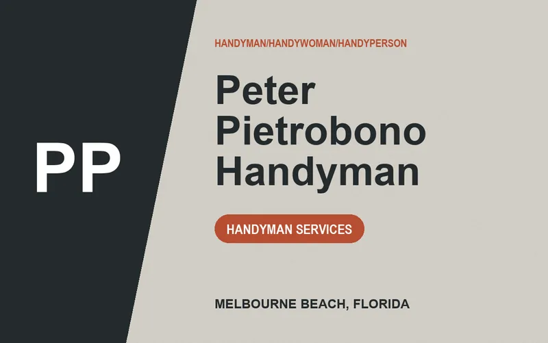Peter Pietrobono Handyman in Melbourne Beach, Florida