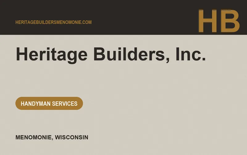 Heritage Builders, Inc. in Menomonie, Wisconsin