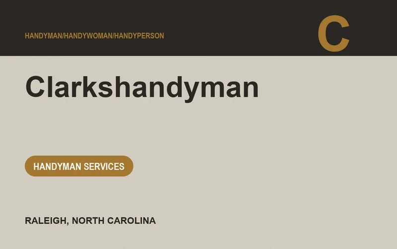 Clarkshandyman in Raleigh, North Carolina