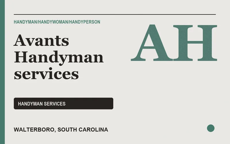 Avants Handyman services in Walterboro, South Carolina