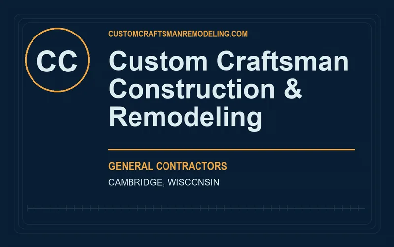 Custom Craftsman Construction & Remodeling in Cambridge, Wisconsin