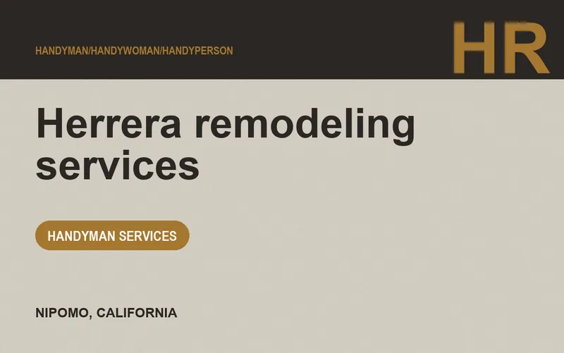 Herrera remodeling services in Nipomo, California