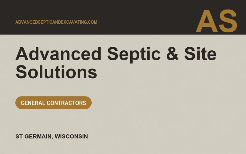 Advanced Septic & Site Solutions in St Germain, Wisconsin