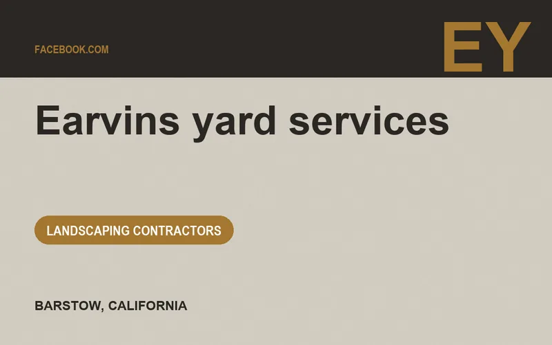 Earvins yard services in Barstow, California
