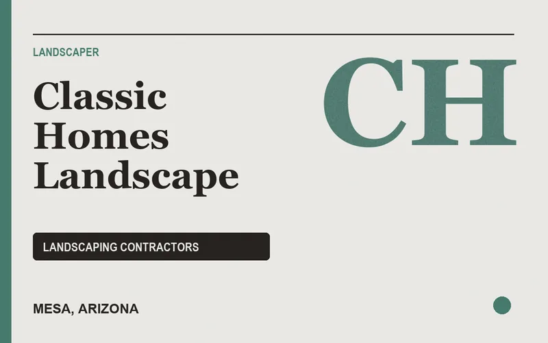 Classic Homes Landscape in Mesa, Arizona