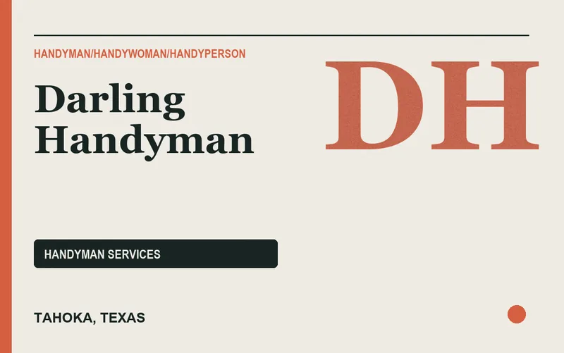 Darling Handyman in Tahoka, Texas