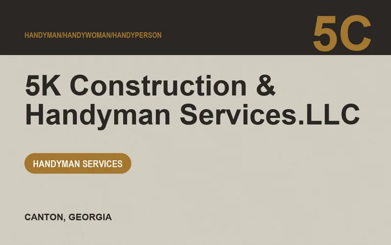 5K Construction & Handyman Services.LLC in Canton, Georgia