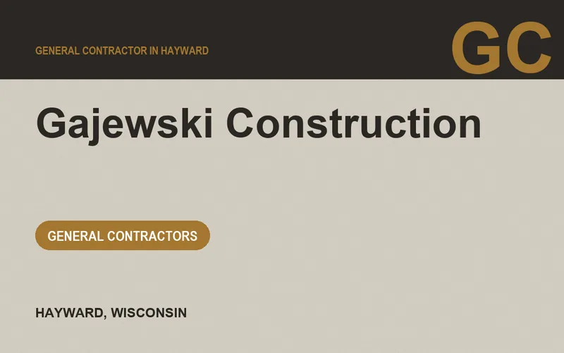 Gajewski Construction in Hayward, Wisconsin