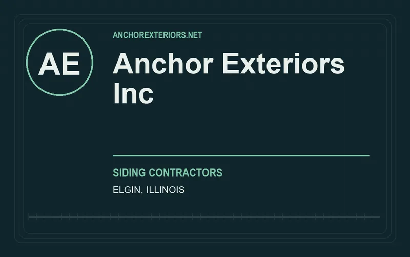 Anchor Exteriors Inc in Elgin, Illinois