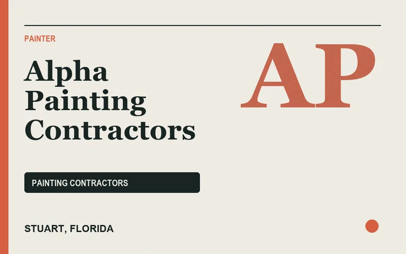 Alpha Painting Contractors in Stuart, Florida