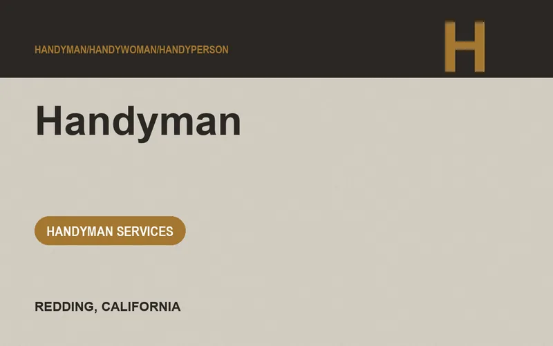 Handyman in Redding, California