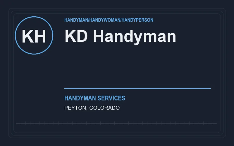 KD Handyman in Peyton, Colorado