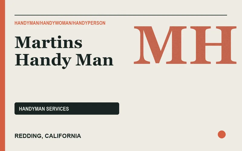 Martins Handy Man in Redding, California
