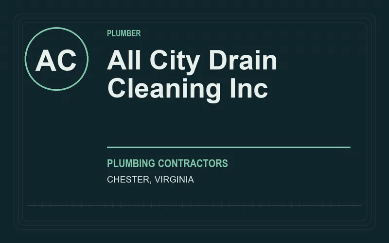 All City Drain Cleaning Inc in Chester, Virginia