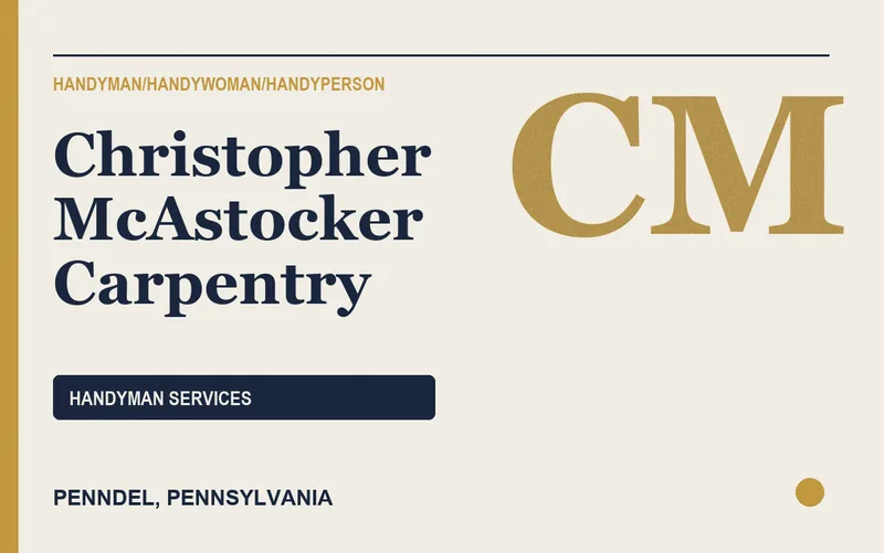 Christopher McAstocker Carpentry in Penndel, Pennsylvania