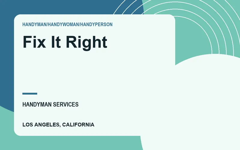 Fix It Right in Los Angeles, California