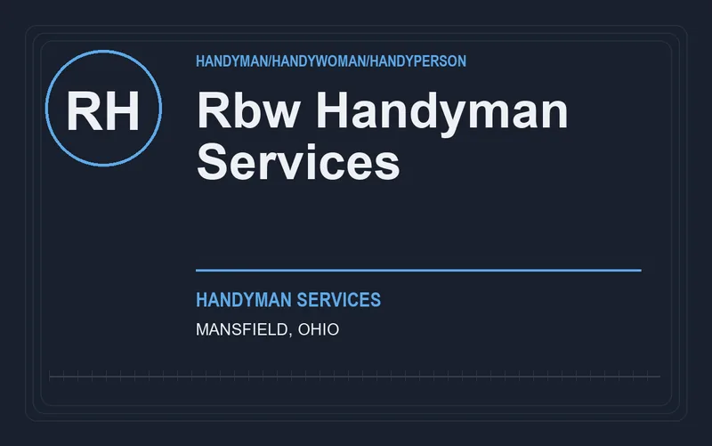 Rbw Handyman Services in Mansfield, Ohio