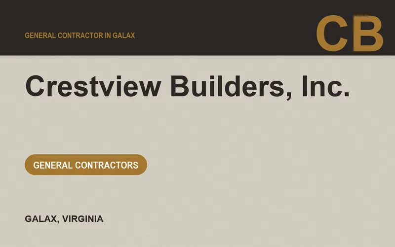 Crestview Builders, Inc. in Galax, Virginia