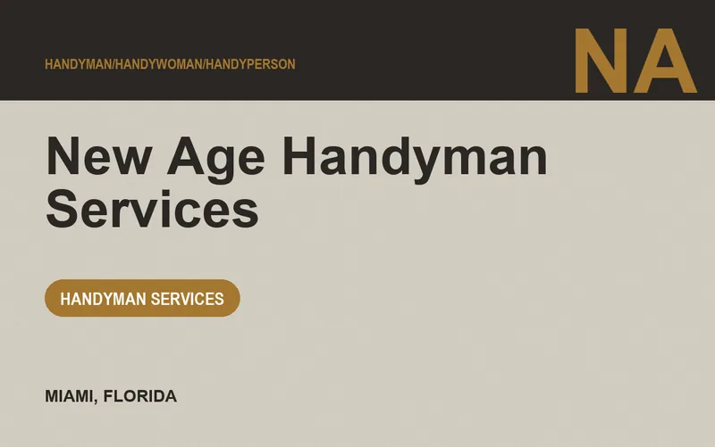 New Age Handyman Services in Miami, Florida