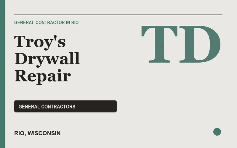 Troy's Drywall Repair in Rio, Wisconsin