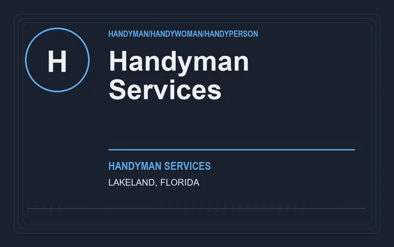 Handyman Services in Lakeland, Florida