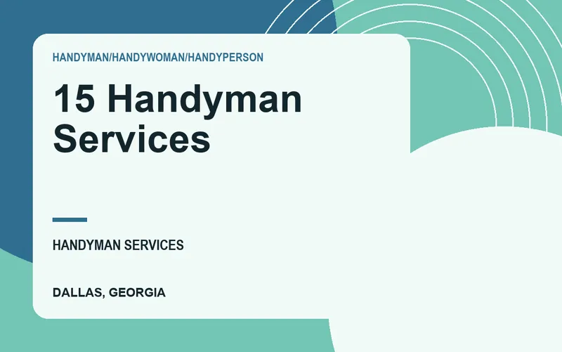15 Handyman Services in Dallas, Georgia
