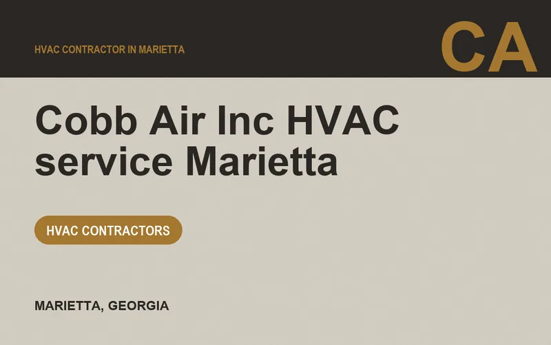 Cobb Air Inc HVAC service Marietta in Marietta, Georgia