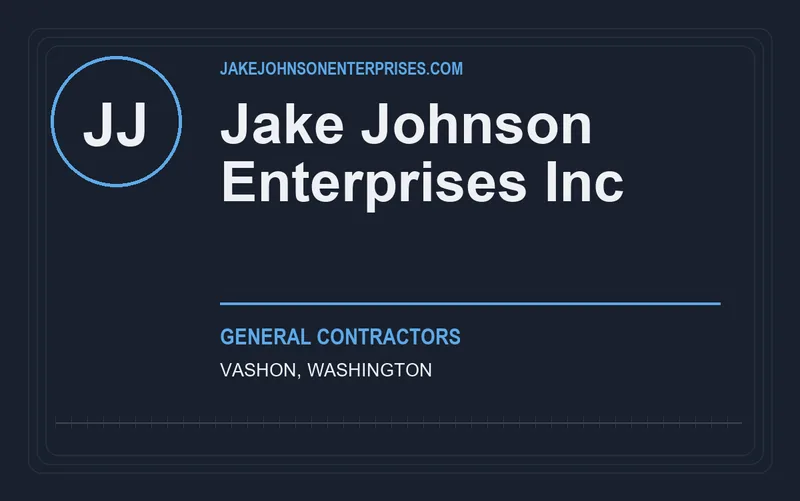 Jake Johnson Enterprises Inc in Vashon, Washington