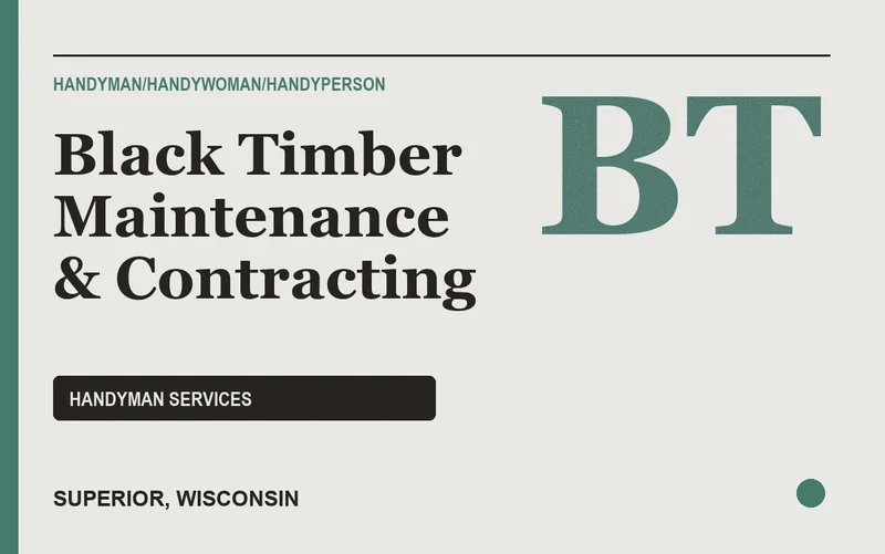 Black Timber Maintenance & Contracting in Superior, Wisconsin