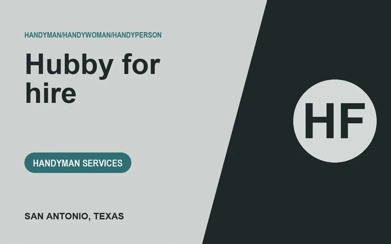 Hubby for hire in San Antonio, Texas